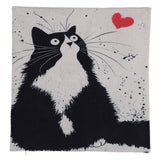 Cartoon images Linen Cotton Blend Cushion Cover Home Office Sofa Square Cat Pillow Case Decorative Cushion Covers Pillowcases