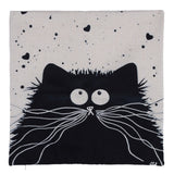 Cartoon images Linen Cotton Blend Cushion Cover Home Office Sofa Square Cat Pillow Case Decorative Cushion Covers Pillowcases