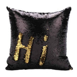 Hot Pretty Fashion Heaven DIY Two Tone Glitter Sequins Throw Pillows Cushion Case Sofa Car Cover dropshipping Free Shipping Nov7