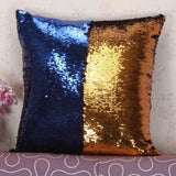 Hot Pretty Fashion Heaven DIY Two Tone Glitter Sequins Throw Pillows Cushion Case Sofa Car Cover dropshipping Free Shipping Nov7