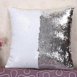 Hot Pretty Fashion Heaven DIY Two Tone Glitter Sequins Throw Pillows Cushion Case Sofa Car Cover dropshipping Free Shipping Nov7