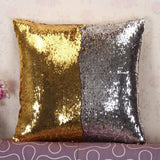 Hot Pretty Fashion Heaven DIY Two Tone Glitter Sequins Throw Pillows Cushion Case Sofa Car Cover dropshipping Free Shipping Nov7