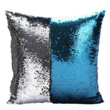Hot Pretty Fashion Heaven DIY Two Tone Glitter Sequins Throw Pillows Cushion Case Sofa Car Cover dropshipping Free Shipping Nov7