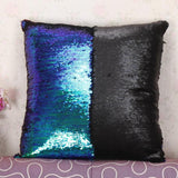 Hot Pretty Fashion Heaven DIY Two Tone Glitter Sequins Throw Pillows Cushion Case Sofa Car Cover dropshipping Free Shipping Nov7