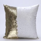 Hot Pretty Fashion Heaven DIY Two Tone Glitter Sequins Throw Pillows Cushion Case Sofa Car Cover dropshipping Free Shipping Nov7