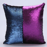 Hot Pretty Fashion Heaven DIY Two Tone Glitter Sequins Throw Pillows Cushion Case Sofa Car Cover dropshipping Free Shipping Nov7