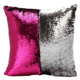 Hot Pretty Fashion Heaven DIY Two Tone Glitter Sequins Throw Pillows Cushion Case Sofa Car Cover dropshipping Free Shipping Nov7