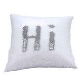 Fashion Heaven New  DIY Two Tone Glitter Sequins Throw Pillows Decorative Cushion Case Sofa Car dropshipping Free Shipping Nov16