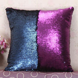 Fashion Heaven New  DIY Two Tone Glitter Sequins Throw Pillows Decorative Cushion Case Sofa Car dropshipping Free Shipping Nov16